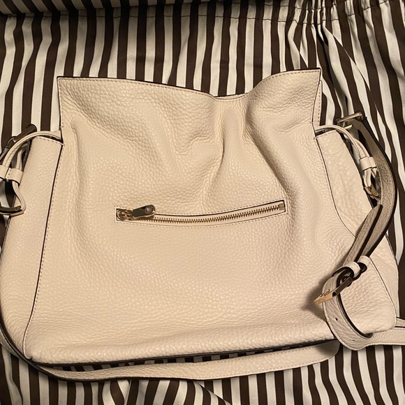 **Rare** Henri Bendel Cinched Bucket Bag in Birch, pebbled leather. BRAND NEW - Picture 9 of 11